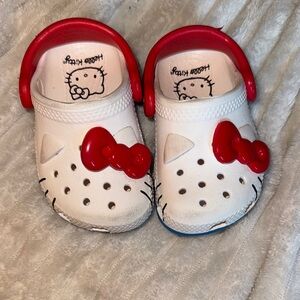 CROCS baby Hello Kitty - White and Red